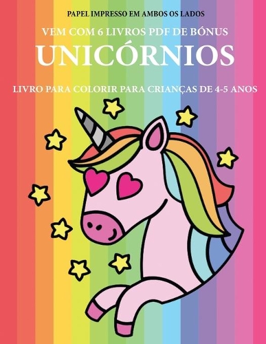 Livro para colorir para crianças de 4-5 anos (Unicórnios)