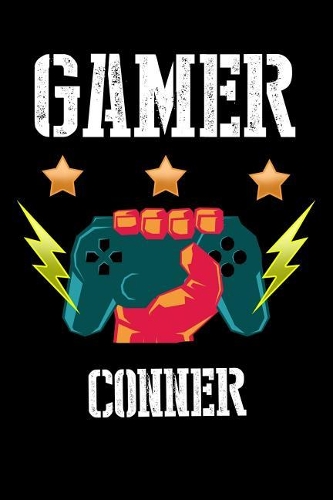 Gamer Conner: Liniertes Notizbuch für deinen Vornamen