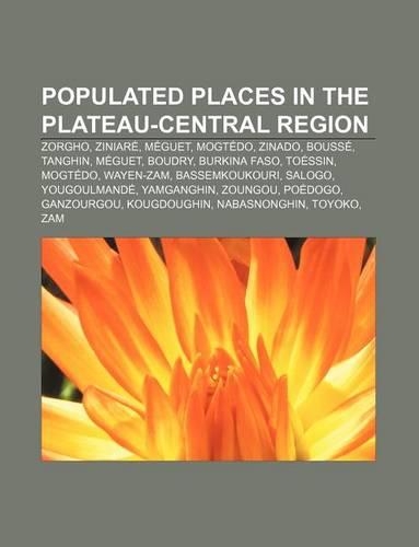 Populated Places in the Plateau-Central Region