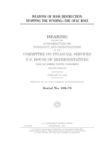 Weapons of mass destruction