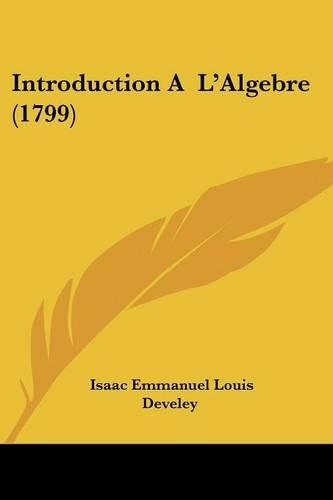 Introduction A L'Algebre (1799)