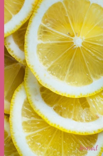 Fruit #4 Journal: Bright Yellow Lemon Slices - 6 x 9" - Notebook, Diary, Doodle, Write, Notes, Sketch Pad, Notebook, Blank Book(4 Fruit Celebration)