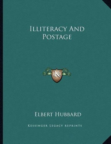 Illiteracy and Postage