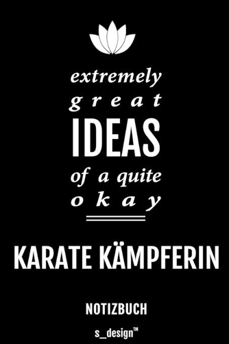 Notizbuch für Karate Kämpfer / Karate Kämpferin