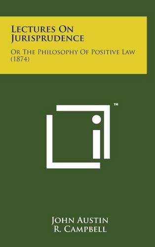 Lectures on Jurisprudence