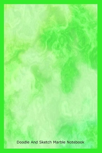 Doodle and Sketch Marble Notebook: Bright Creative Ideas Girls Ruled Composition Notebook