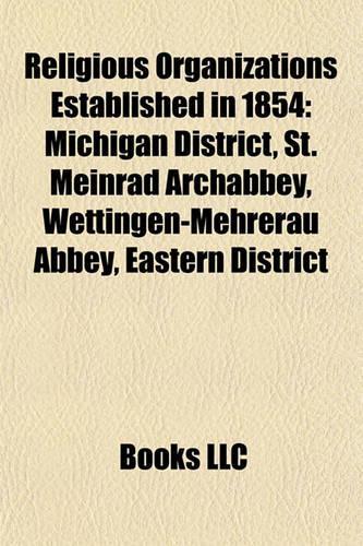 Religious Organizations Established in 1854
