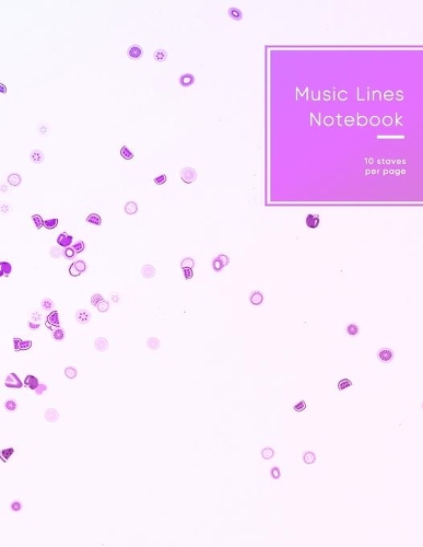 Music Lines Notebook 10 staves per page