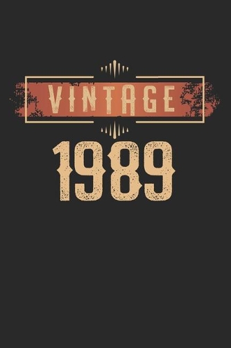 Vintage 1989: Calendar, weekly planner, diary, notebook, book 105 pages in softcover. One week on one double page. For all appointments, notes and tasks that you 