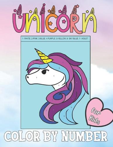 Unicorn Color by Numbers for Kids