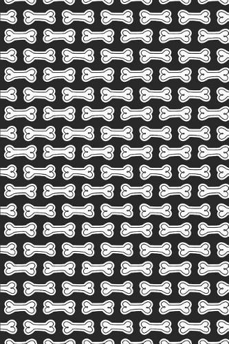 Dog Pattern - White Bones in Black