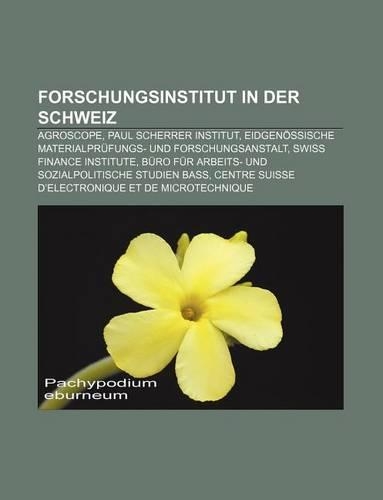 Forschungsinstitut in Der Schweiz