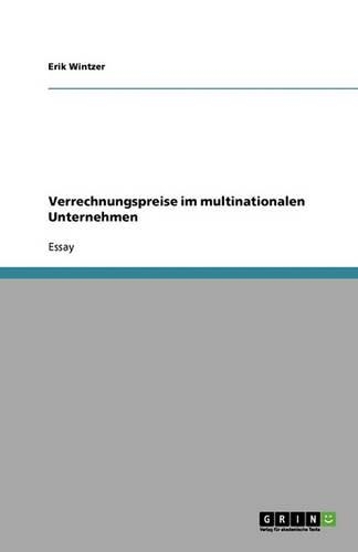 Verrechnungspreise im multinationalen Unternehmen