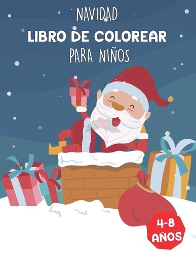Navidad Libro de Colorear Para Niños 4-8 Años
