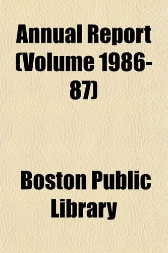 Annual Report (Volume 1986-87)