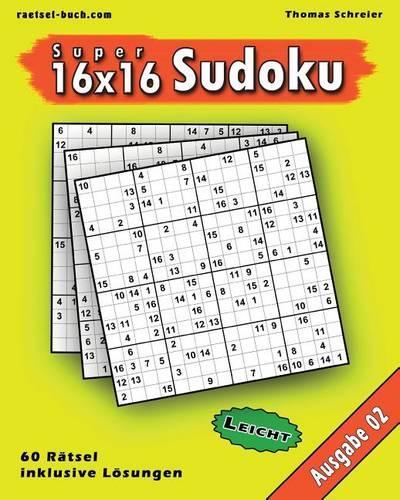 Leichte 16x16 Super-Sudoku Ausgabe 02