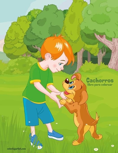 Cachorros libro para colorear