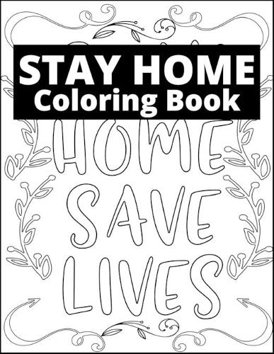 Stay Home Coloring Book