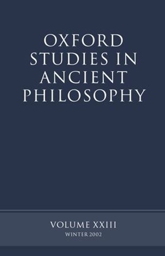 Oxford Studies in Ancient Philosophy volume XXIII