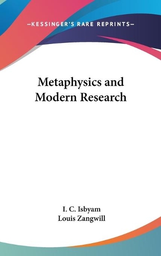Metaphysics and Modern Research