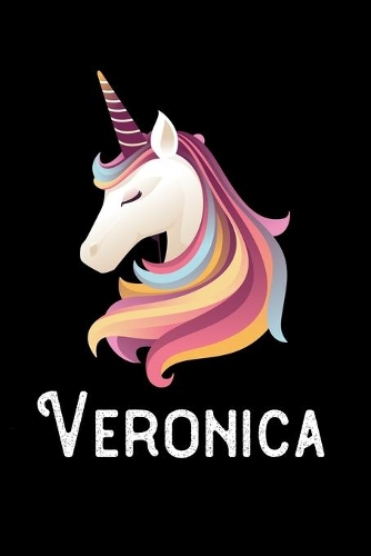 Veronica: Journal (Diary, Notebook) Personalized Custom Name Unicorn Birthday Gift for Girls and Women