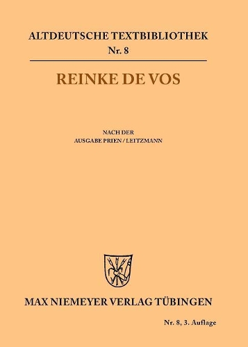 Reinke de Vos: (8 Altdeutsche Textbibliothek)