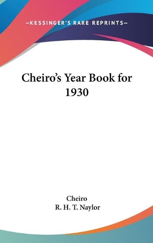 Cheiro's Year Book for 1930