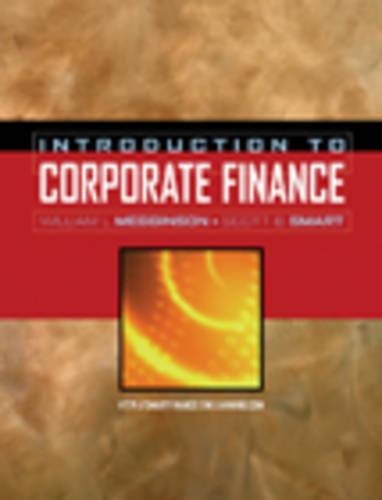 Intro Corp Fin W/Thom One Card