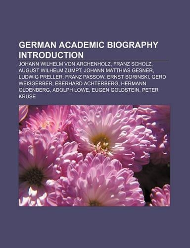 German Academic Biography Introduction