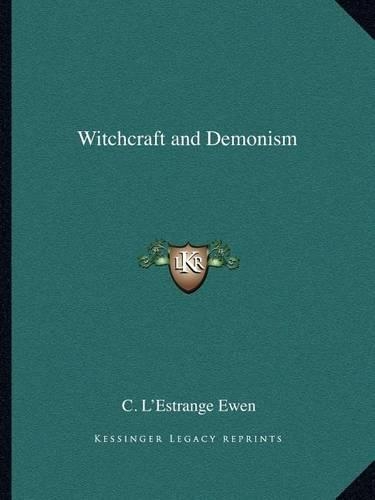 Witchcraft and Demonism: (English)