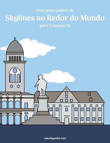 Livro para Colorir de Skylines ao Redor do Mundo para Crianças 10