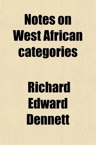 Notes on West African Categories (314)