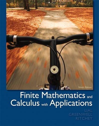 Finite Mathematics and Calculus with Applications