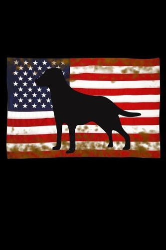Labrador in an American Flag