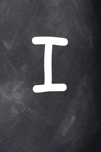 Monogram I Personalized Monogram Journal Custom Gift Idea Letter I Chalkboard