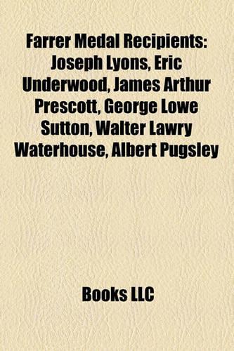 Farrer Medal Recipients