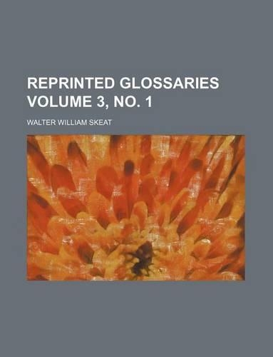Reprinted Glossaries Volume 3, No. 1