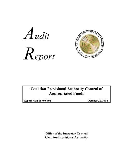 Coalition Provisional Authority Control of Appropriated Funds .