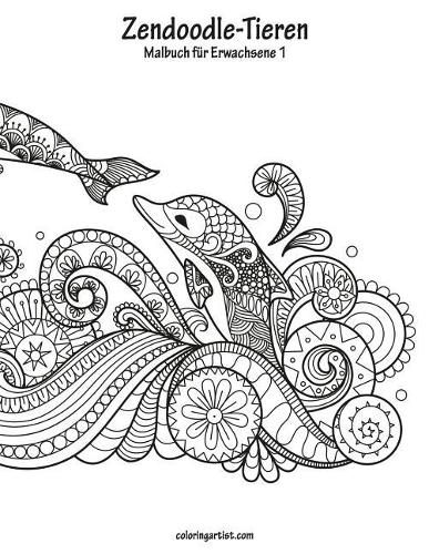Malbuch mit Zendoodle-Tieren für Erwachsene 1