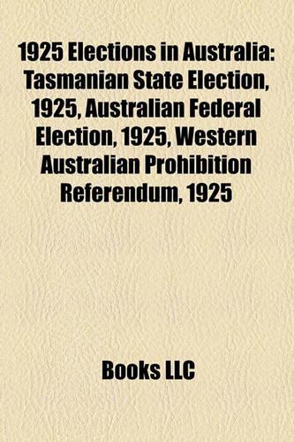 1925 Elections in Australia