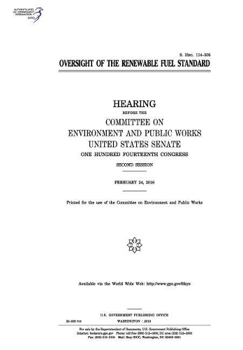 Oversight of the Renewable Fuel Standard