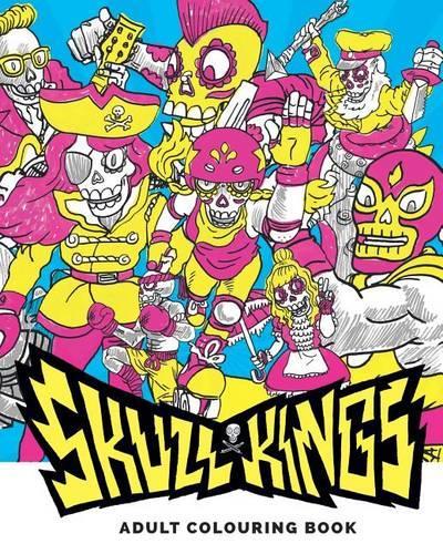 Skull Kings: Adult Colouring Book(English)