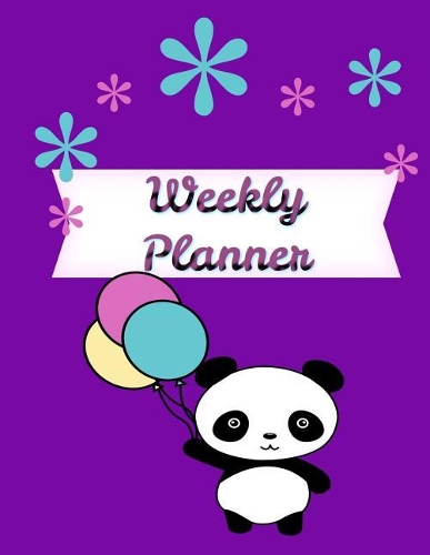 Weekly Planner: Undated Perpetual Cute Panda Bear Theme Planner 52 Weeks