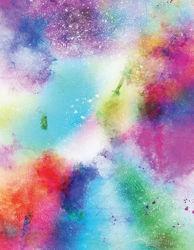 Daily Planner Journal: 365 + Days Bullet Journaling Blank Notebook with sections for date, time, notes, lists & doodles! 8.5 x 11 size, 380 pages + Calendars Watercolor Dr