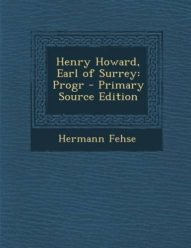 Henry Howard, Earl of Surrey