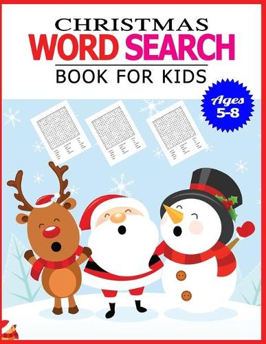 Christmas Word Search Book for Kids Ages 5-8: 50 Large print word search puzzle for kids.(with Solution)