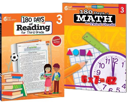 180 Days™: Reading & Math Grade 3: 2-Book Set