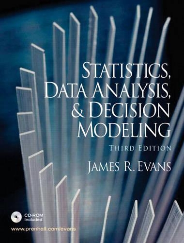 Statistics, Data Analysis and Decision Modeling