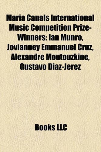 Maria Canals International Music Competition Prize-Winners