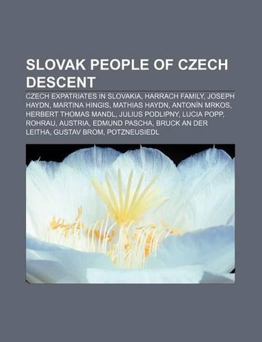 Slovak People of Czech Descent